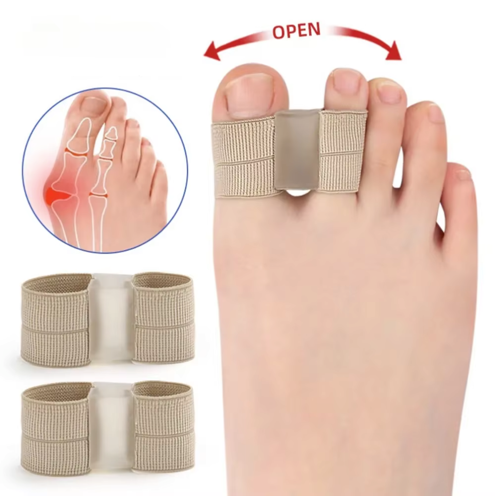 4x Séparateurs d'orteils Spécial Hallux Valgus