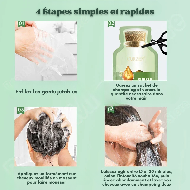 5x Shampoings colorants naturels