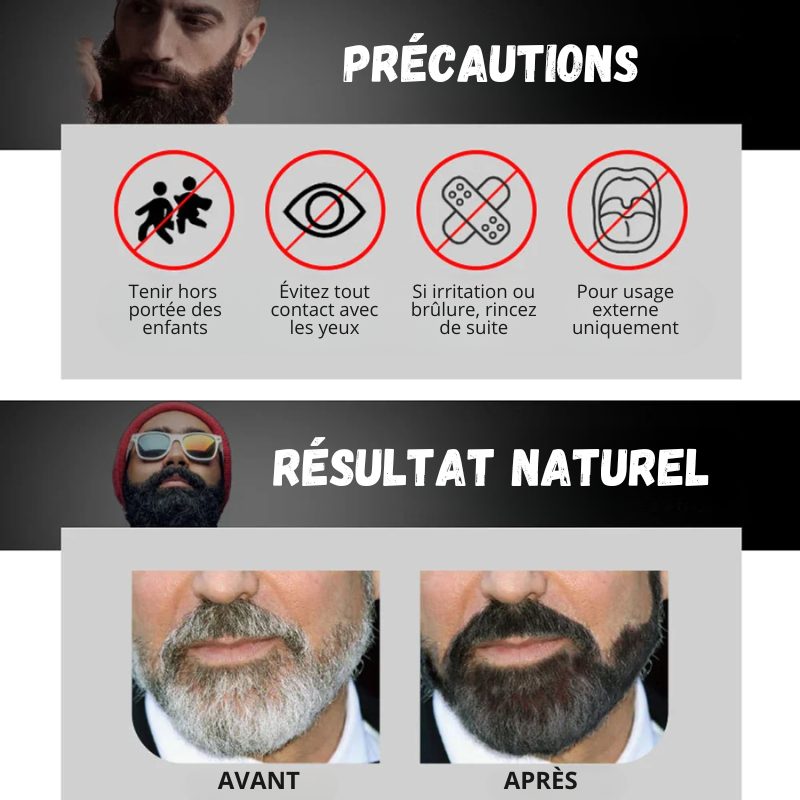 5x Shampoings Colorants pour Barbe
