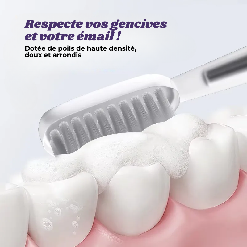 Brosse à Dents Électrique Fine – 4 Têtes Incluses