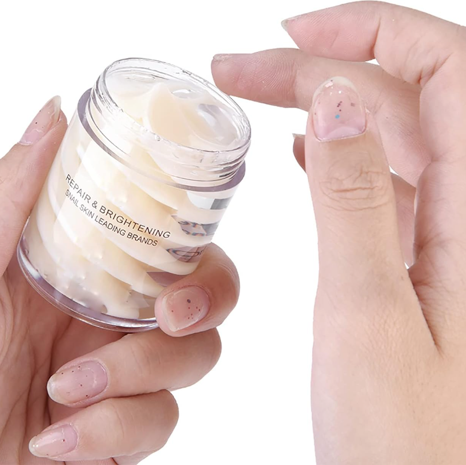 Crème pour le Visage au Collagène & Bave d'Escargot - Sérum Yeux OFFERT