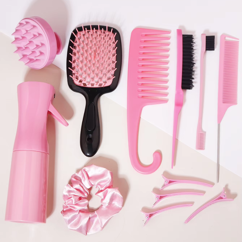 Ensemble de Peignes et Brosses pour Cheveux et Coiffure