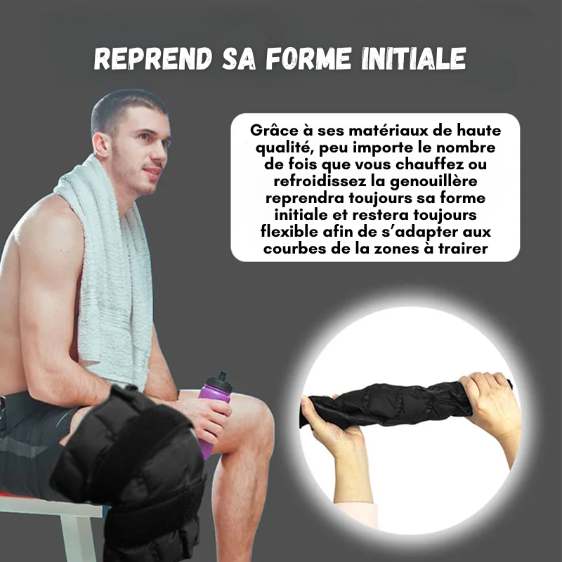 Genouillère Compresse Gel Thérapie Chaud/ Froid