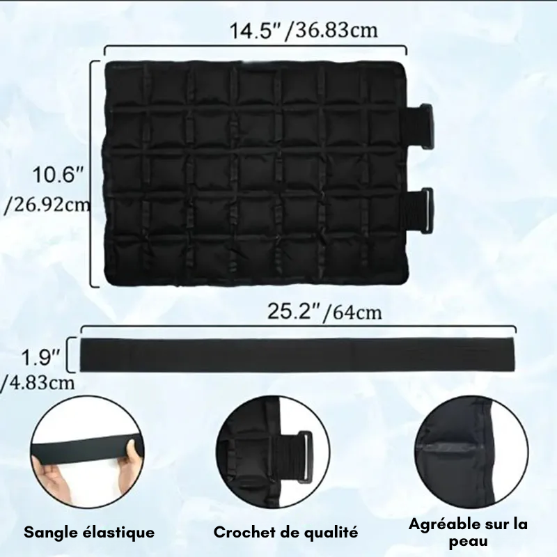 Genouillère Compresse Gel Thérapie Chaud/ Froid