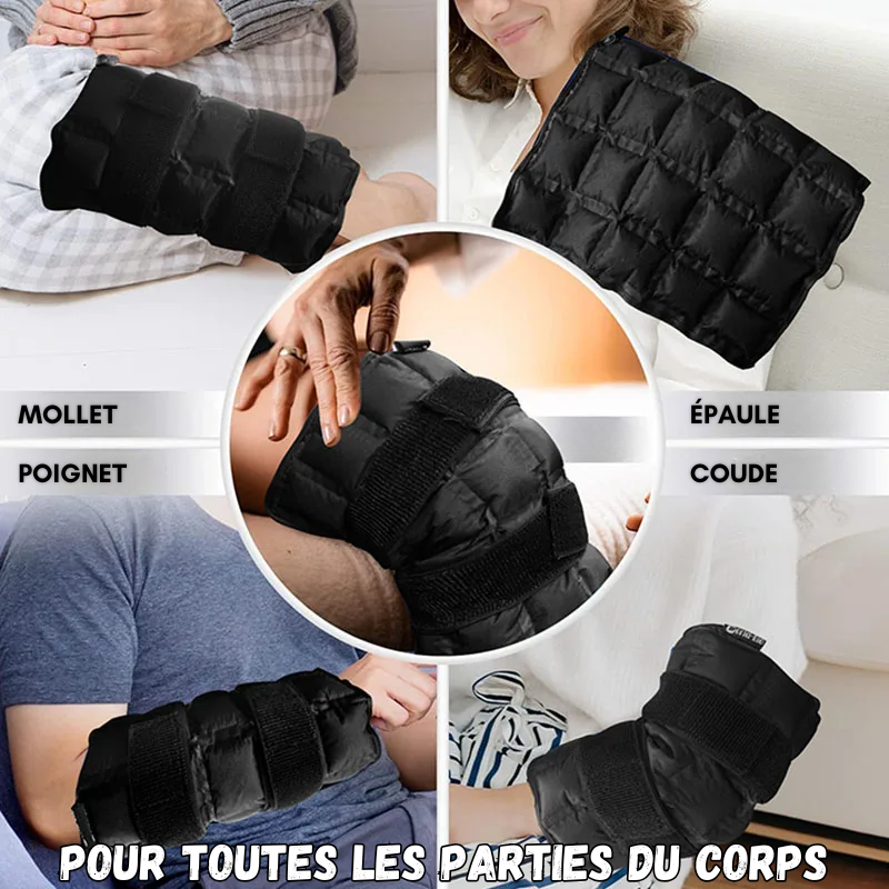 Genouillère Compresse Gel Thérapie Chaud/ Froid