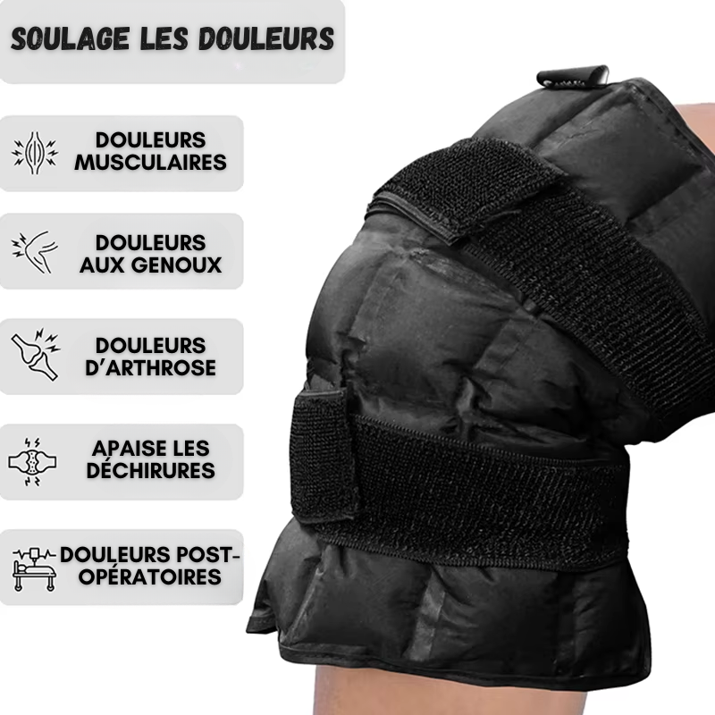 Genouillère Compresse Gel Thérapie Chaud/ Froid