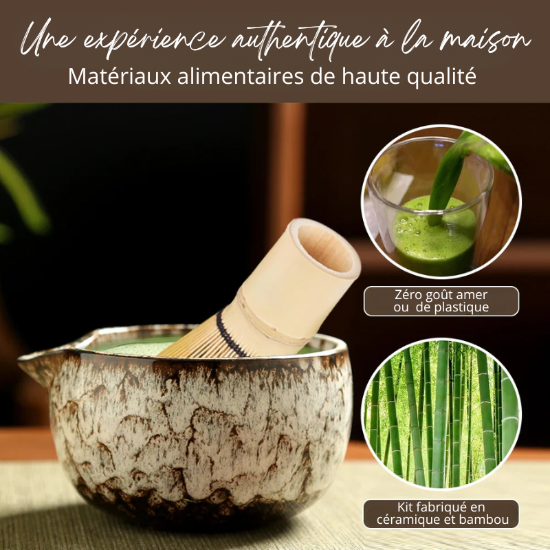 Kit Complet pour Matcha Japonais - 6PCS