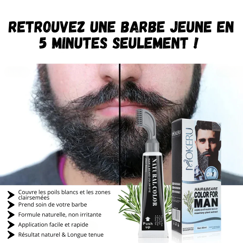 Kit Teinture Semi-Permanente pour Barbe