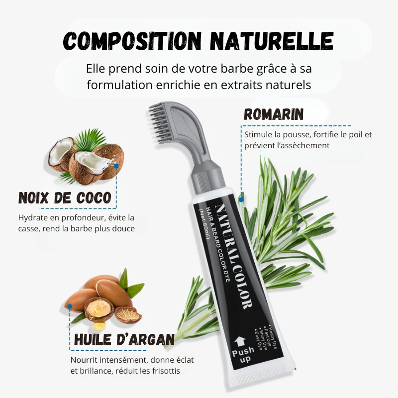Kit Teinture Semi-Permanente pour Barbe