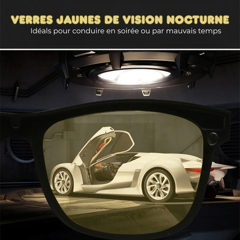 Lunettes 6 en 1 Polarisées à Clip Magnétique
