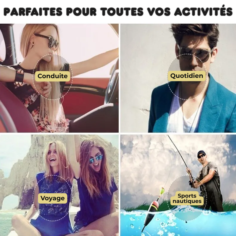 Lunettes 6 en 1 Polarisées à Clip Magnétique