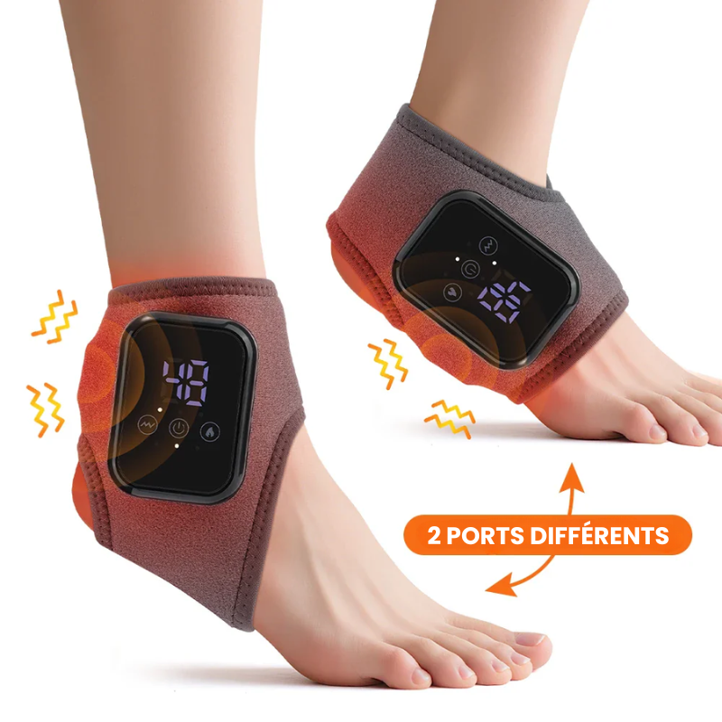 Orthèse Chauffante et Massante Cheville – Rechargeable & Confort