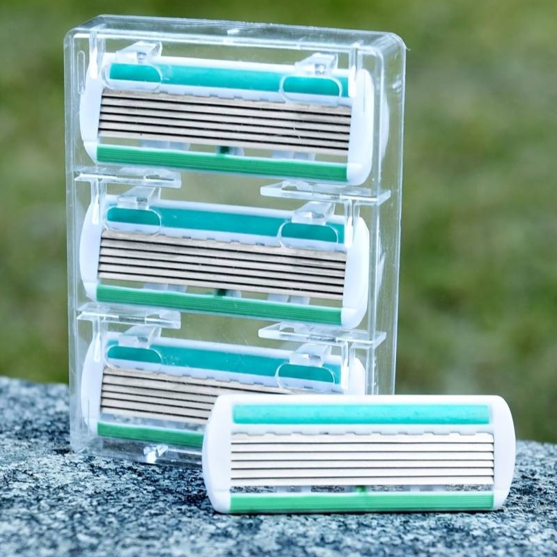 Rasoir à 6 lames anti-coupures - 15 Lames + 3 OFFERTES