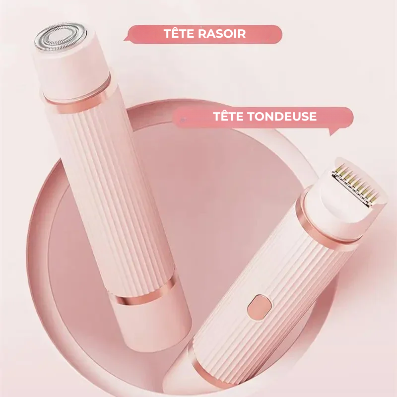 Rasoir Électrique Femme 2-en-1 Zones Sensibles