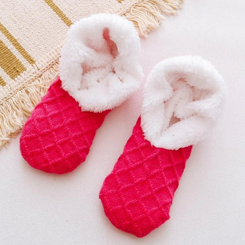 Chaussettes Chaussons Antidérapantes & Doublure Chaude