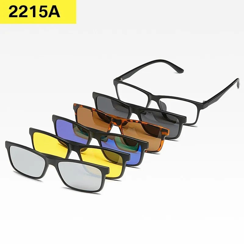Lunettes 6 en 1 Polarisées à Clip Magnétique
