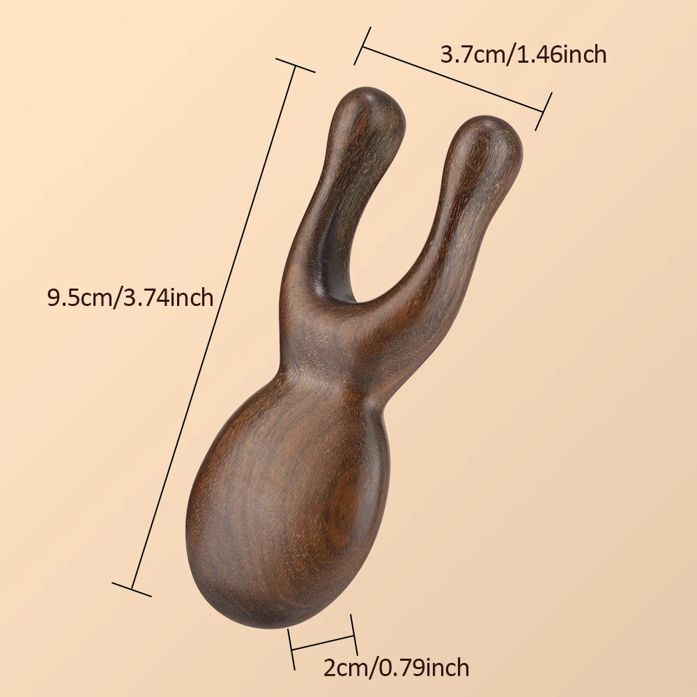 Peigne de Massage Visage & Cou Méridien en Bois de Santal