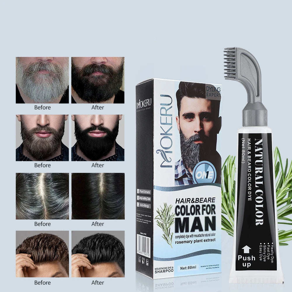 Kit Teinture Semi-Permanente pour Barbe