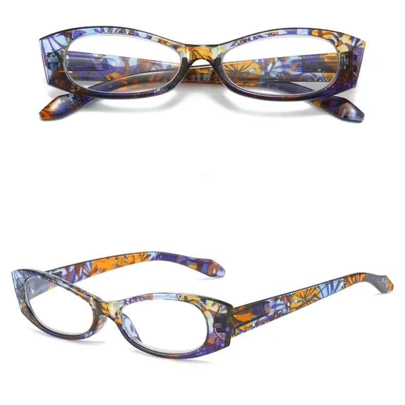 Lunettes de lecture pour presbyte à Motif floral - Étui OFFERT