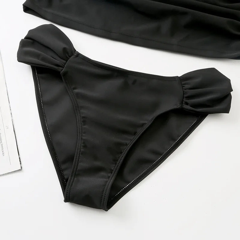 Maillot de Bain Débardeur à Bretelles Amovibles et Réglables