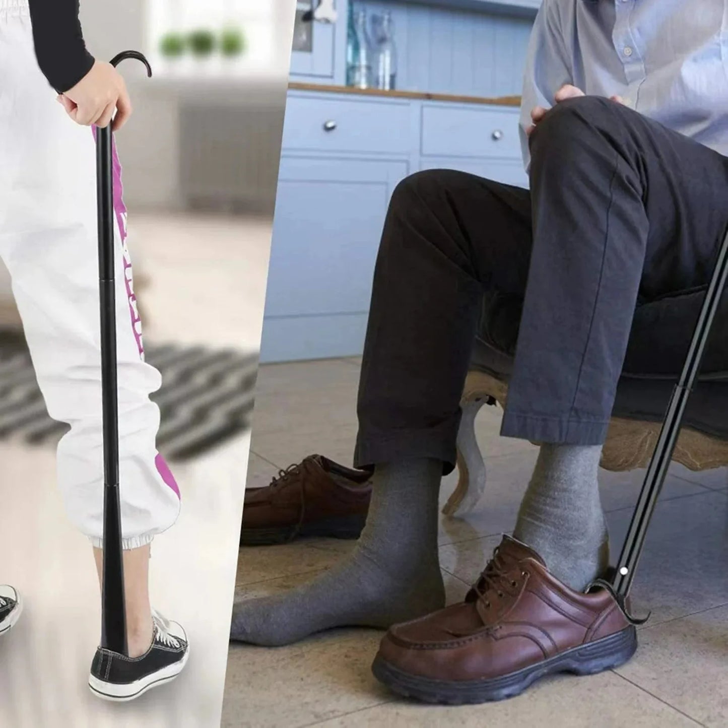 Chausse-Pied Long 88cm avec Crochet à Vêtements