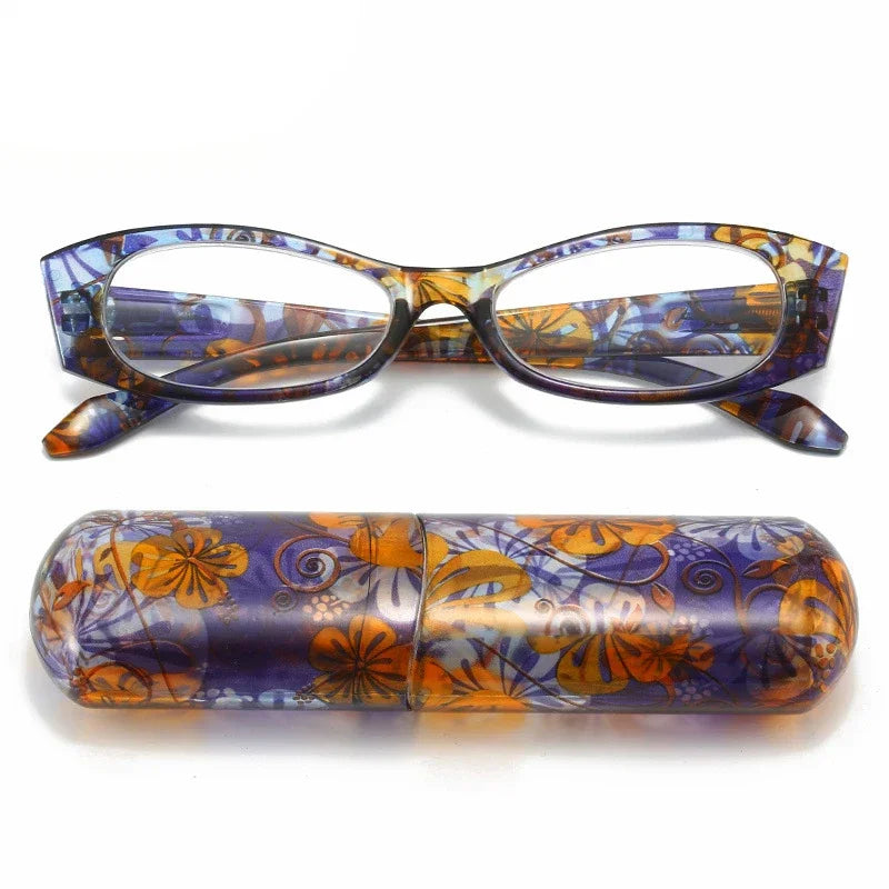 Lunettes de lecture pour presbyte à Motif floral - Étui OFFERT