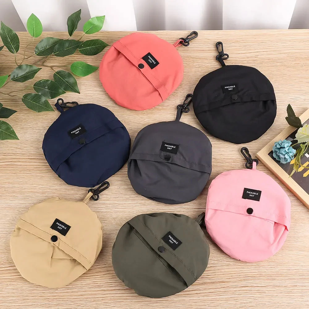 Chapeau de pêcheur à Cordon Pliable Anti-UV & Imperméable