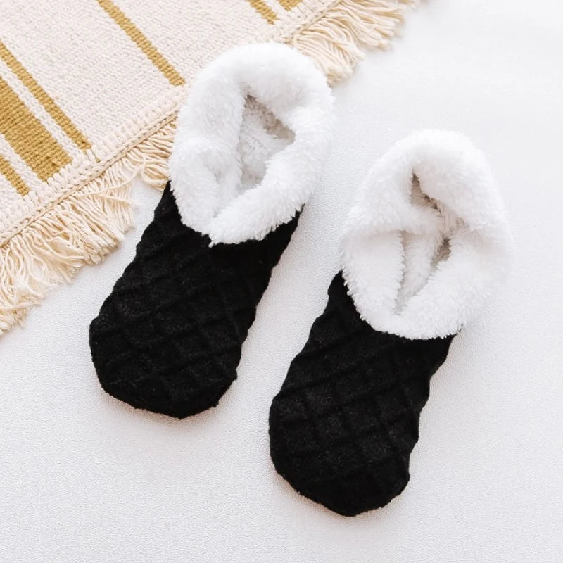 Chaussettes Chaussons Antidérapantes & Doublure Chaude