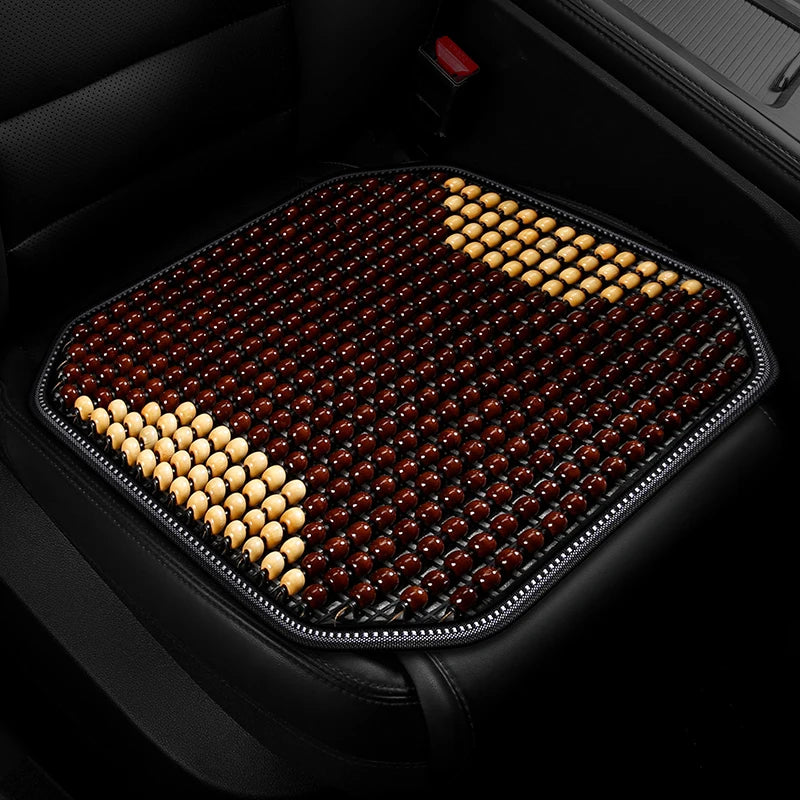 Coussin de Siège Ergonomique en Perles de bois – Anti-Transpiration