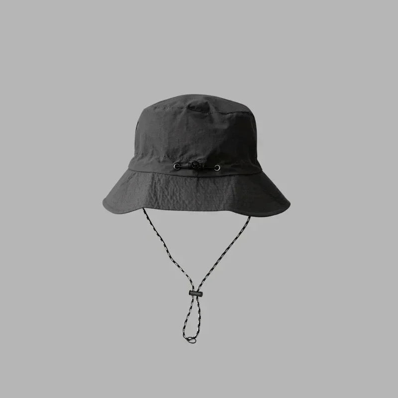 Chapeau de pêcheur à Cordon Pliable Anti-UV & Imperméable