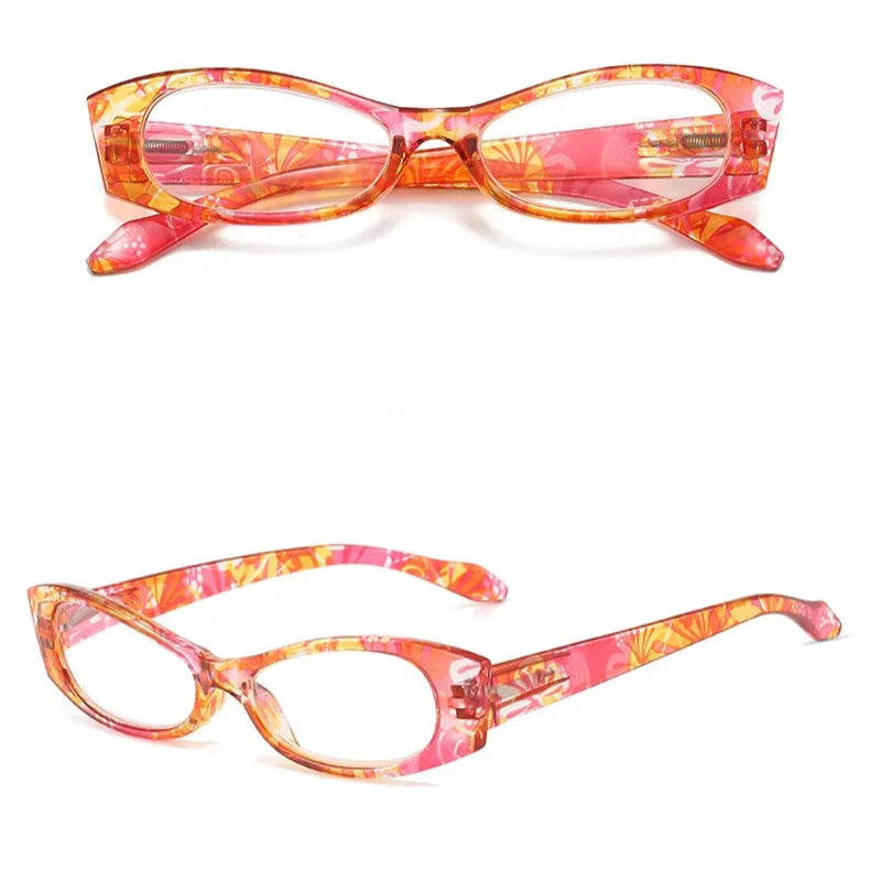 Lunettes de lecture pour presbyte à Motif floral - Étui OFFERT