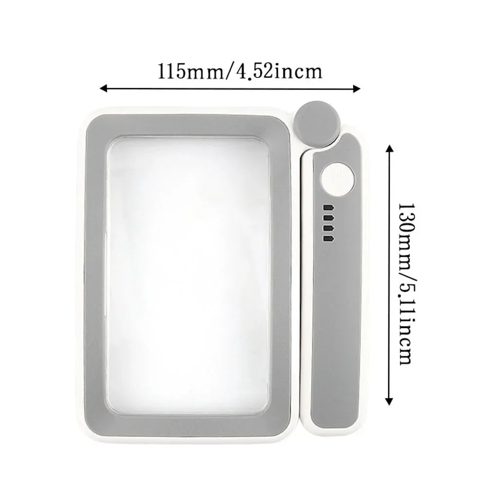 Loupe Pliable Haute Définition 10 LEDs - Rechargeable