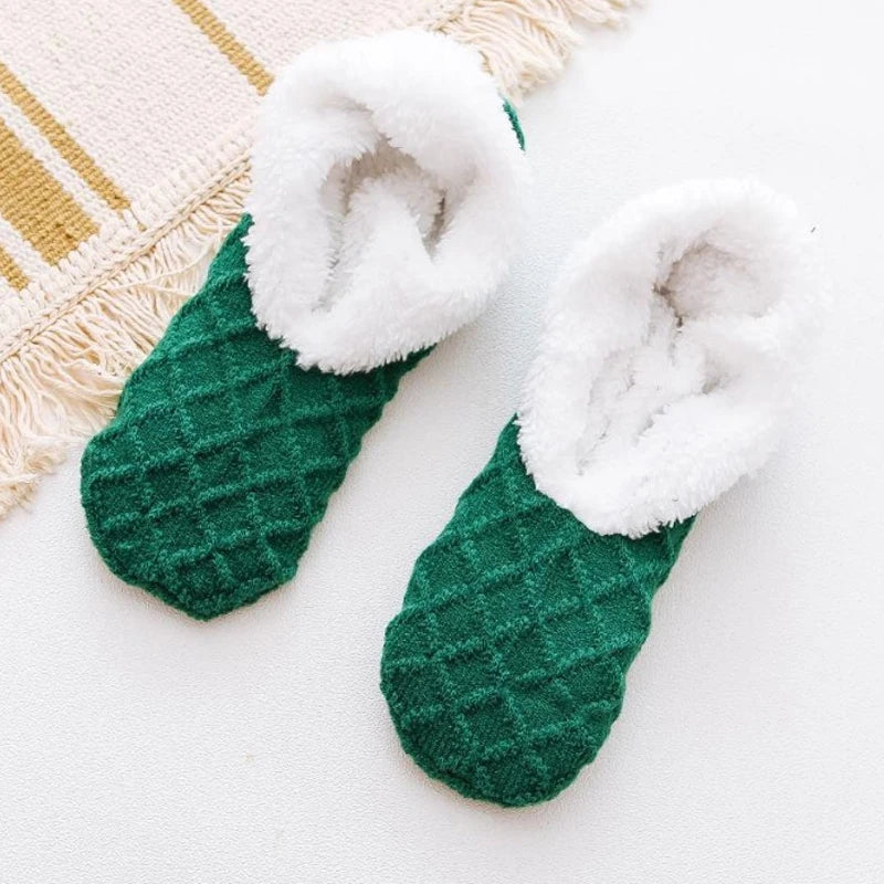Chaussettes Chaussons Antidérapantes & Doublure Chaude