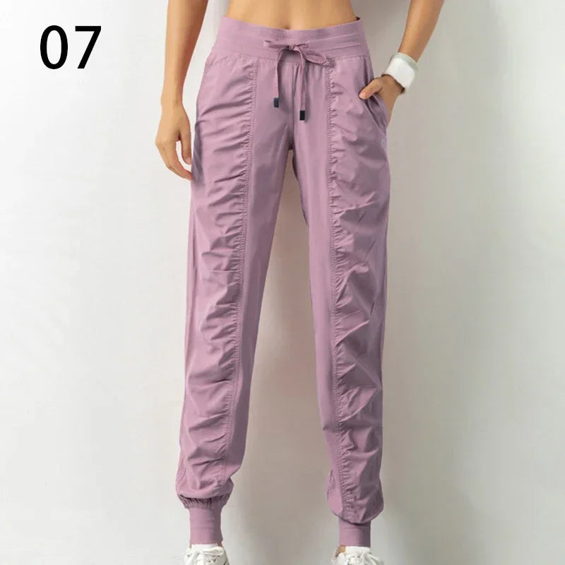 Pantalon de Jogging à Séchage Rapide et Cordon