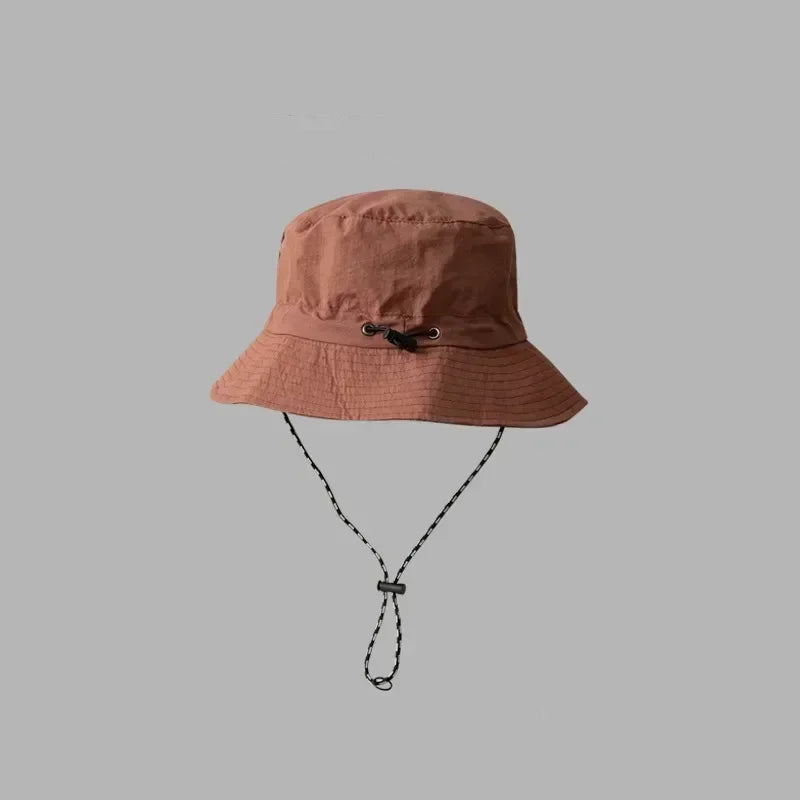 Chapeau de pêcheur à Cordon Pliable Anti-UV & Imperméable
