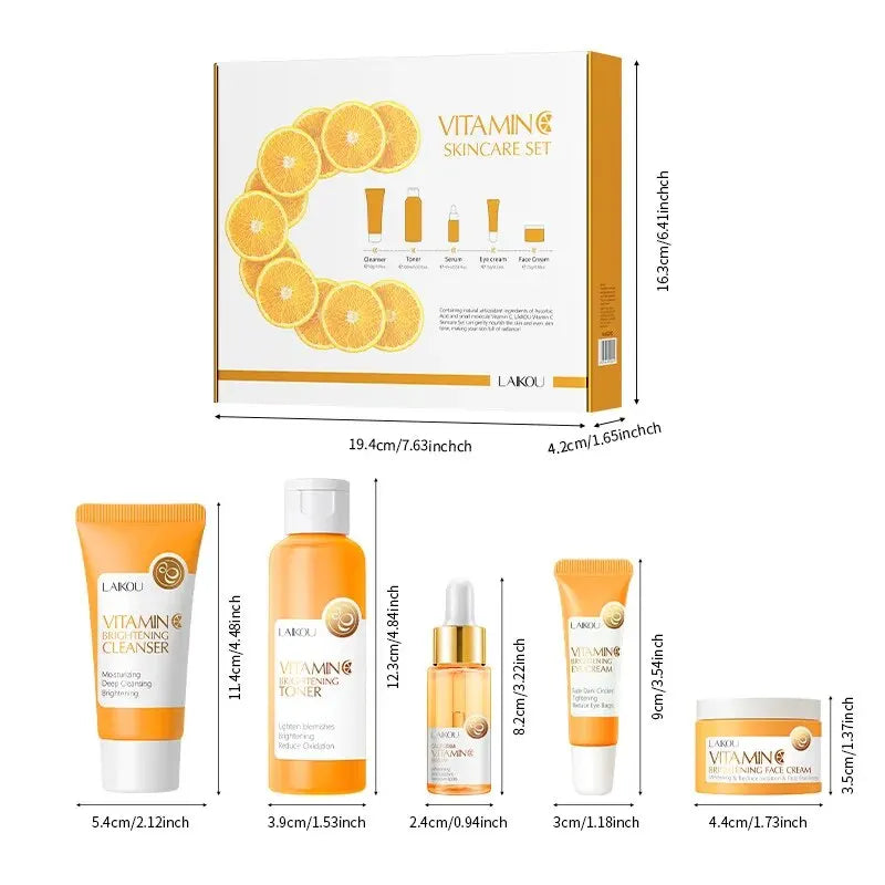 Coffret Soin Complet 5PCS à la Vitamine C