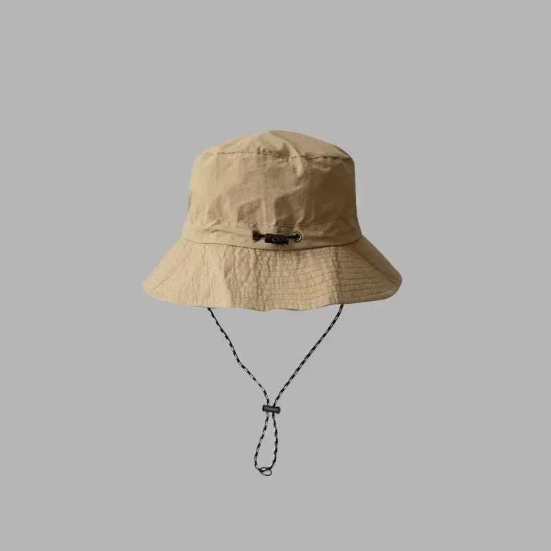 Chapeau de pêcheur à Cordon Pliable Anti-UV & Imperméable