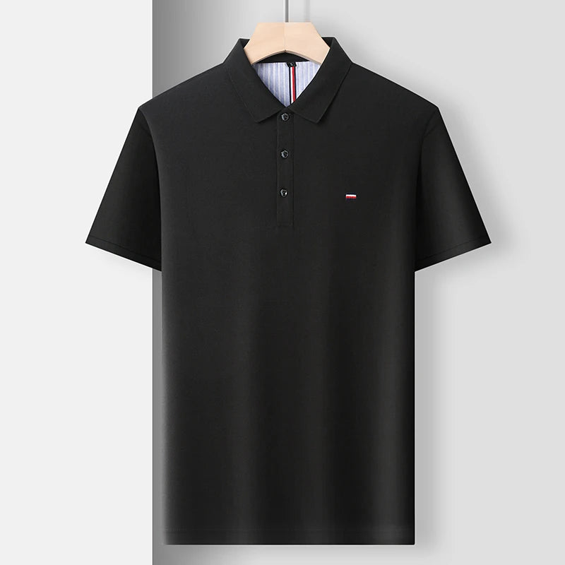 Polo brodé respirant pour homme
