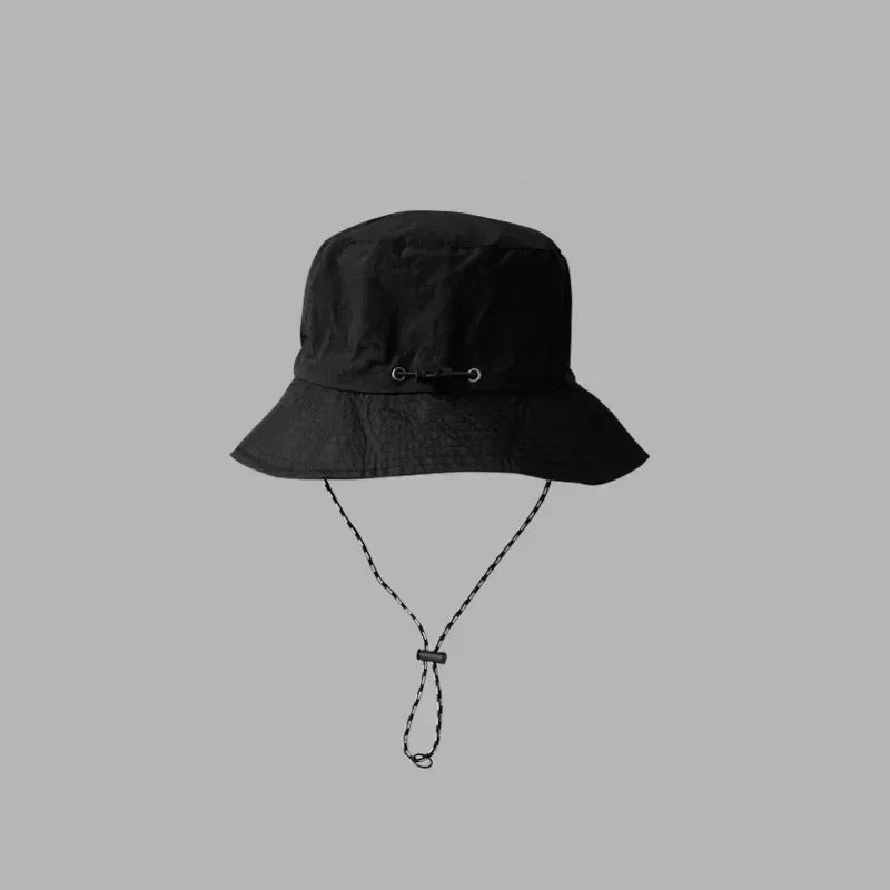 Chapeau de pêcheur à Cordon Pliable Anti-UV & Imperméable