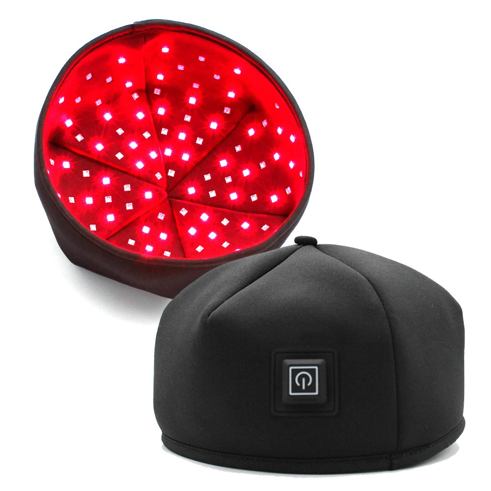 Bonnet de Photothérapie Infrarouge - Anti Perte de cheveux et Favorise la pousse