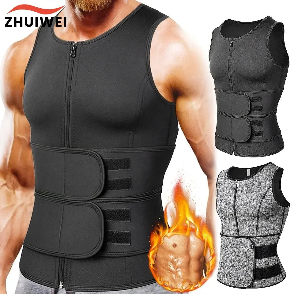 Sweat Sauna Vest pour homme Gilet de sport Amincissant Shapewear Taille Sweat Sauna Vest pour homme Gilet de sport Amincissant Shapewear Taille