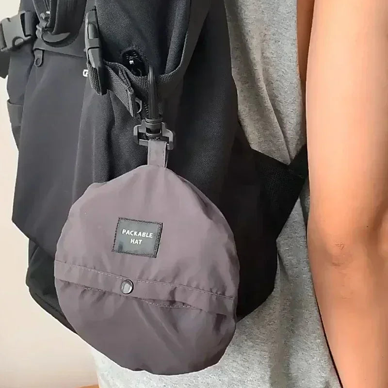 Chapeau de pêcheur à Cordon Pliable Anti-UV & Imperméable