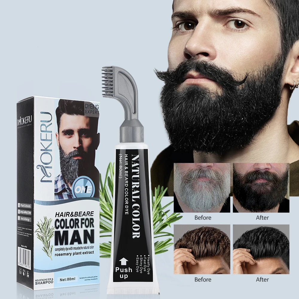 Kit Teinture Semi-Permanente pour Barbe