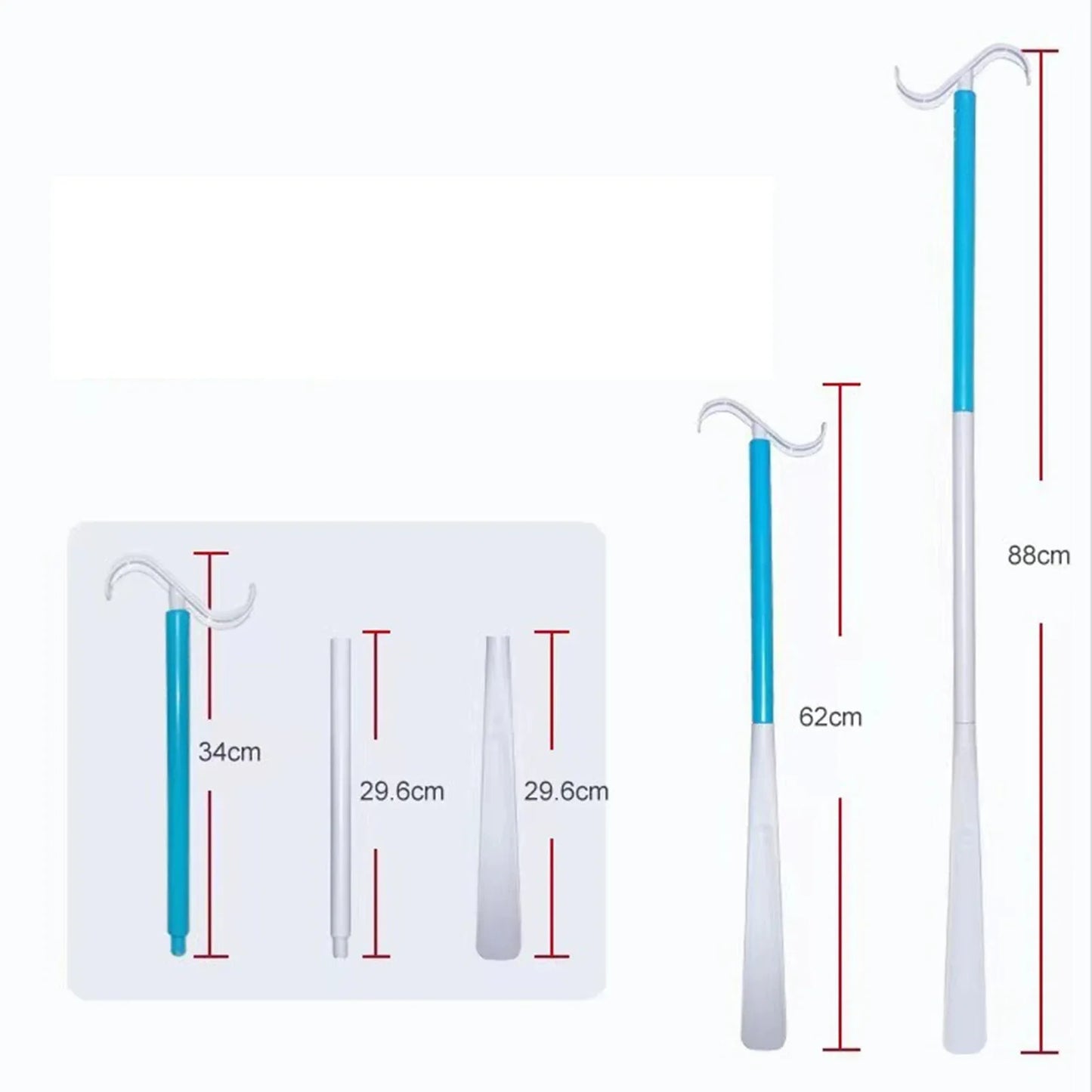 Chausse-Pied Long 88cm avec Crochet à Vêtements