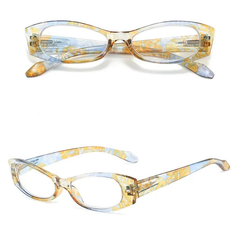 Lunettes de lecture pour presbyte à Motif floral - Étui OFFERT