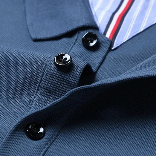 Polo brodé respirant pour homme