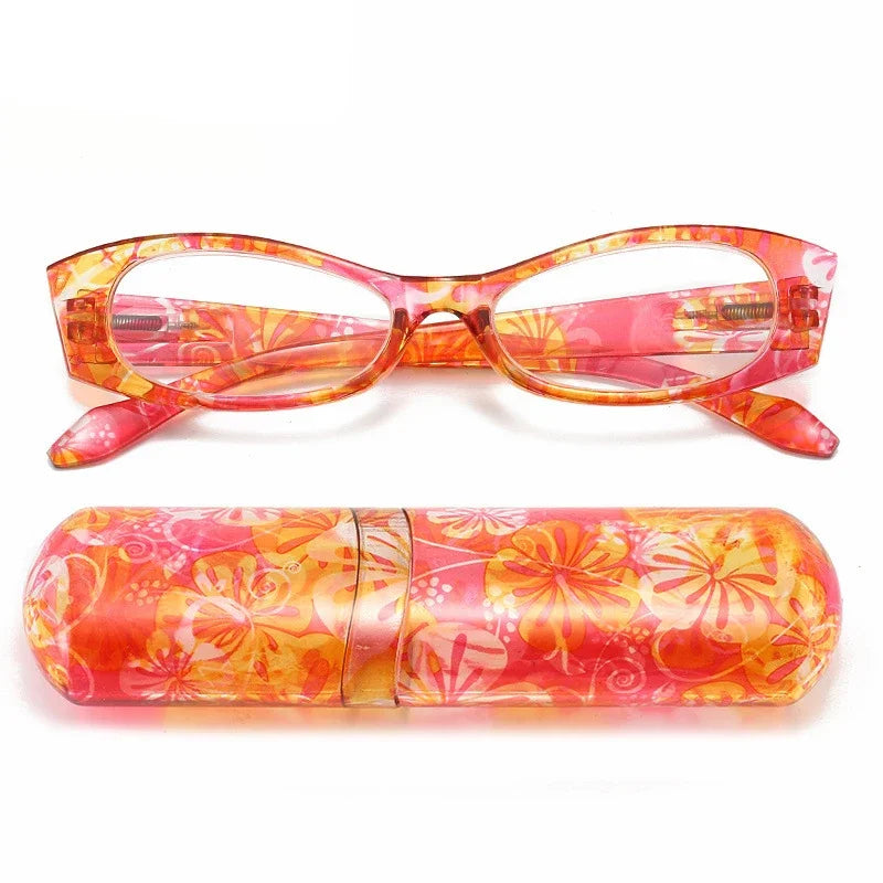 Lunettes de lecture pour presbyte à Motif floral - Étui OFFERT