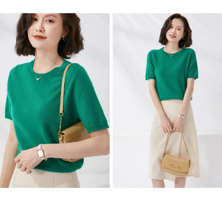 Top Classique Tricoté Femme – Plusieurs Couleurs
