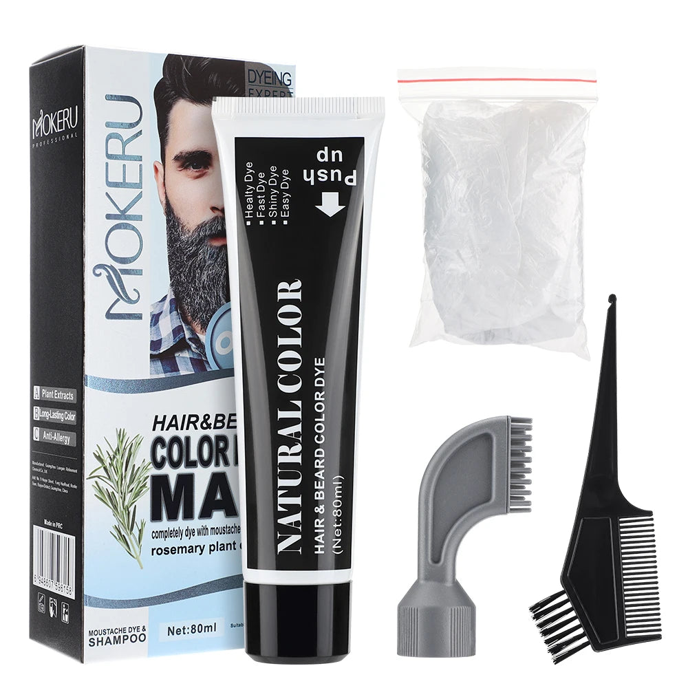 Kit Teinture Semi-Permanente pour Barbe