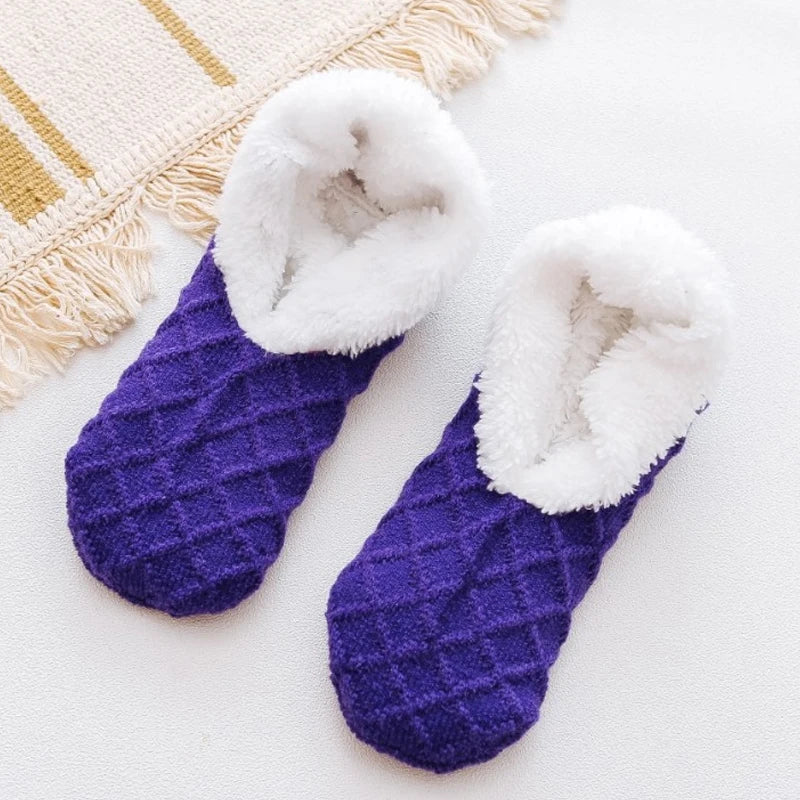 Chaussettes Chaussons Antidérapantes & Doublure Chaude